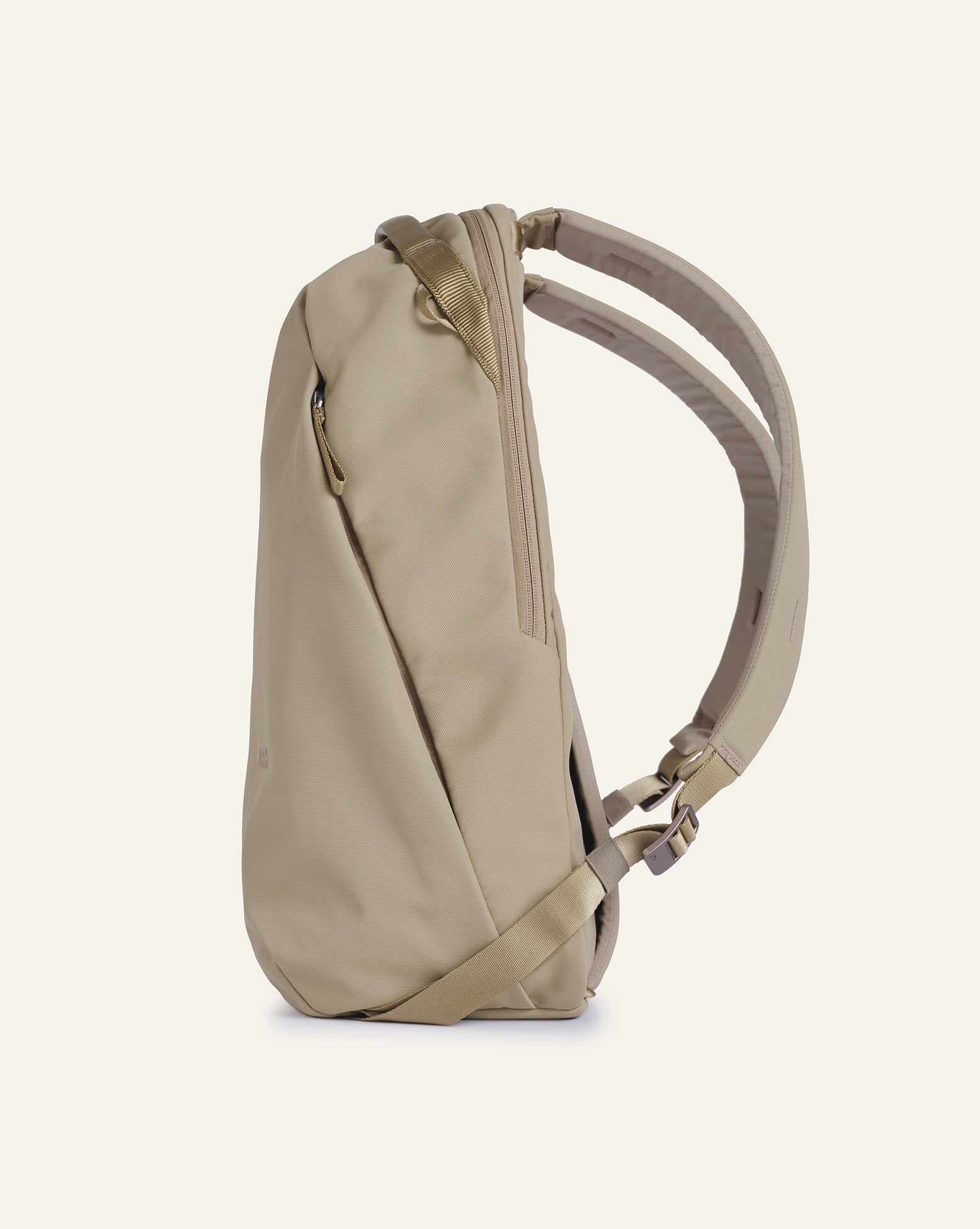 Off White Beige Cotton X Brown leather Sculpture shoulder bag - I-MAGAZINE  Inc